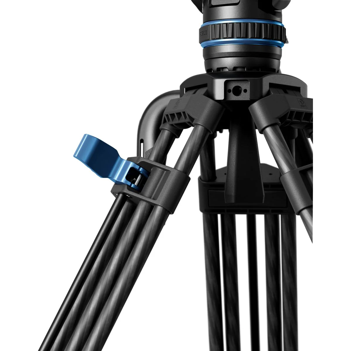 Sirui SQ75 Carbon Twin-Leg Video Tripod 75mm Half-Bowl + S5 Head - Image 4