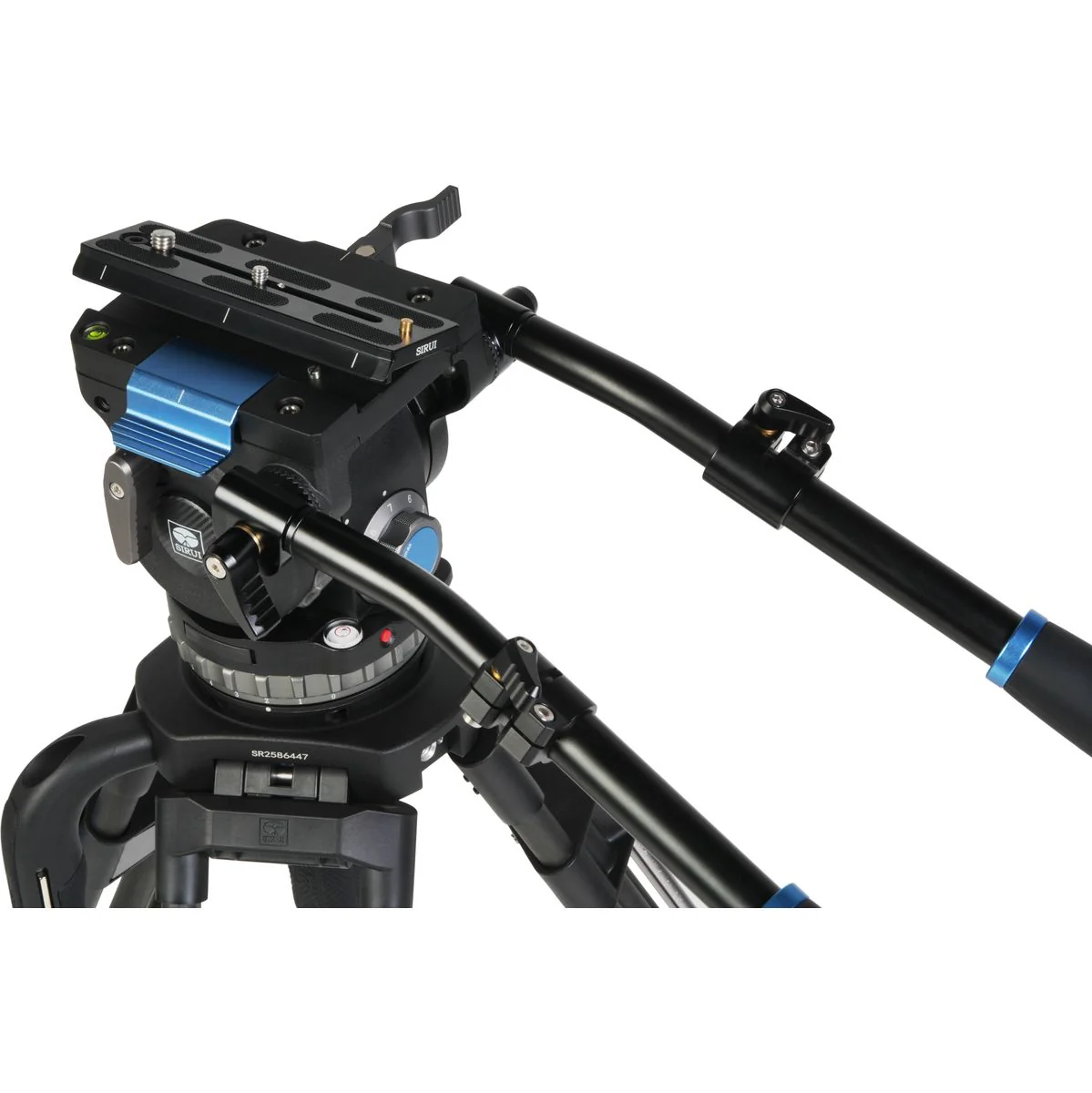 Sirui Twin-Leg Video Tripod 100mm Half-Bowl + VHS18 Professional Fluid Head - Image 4