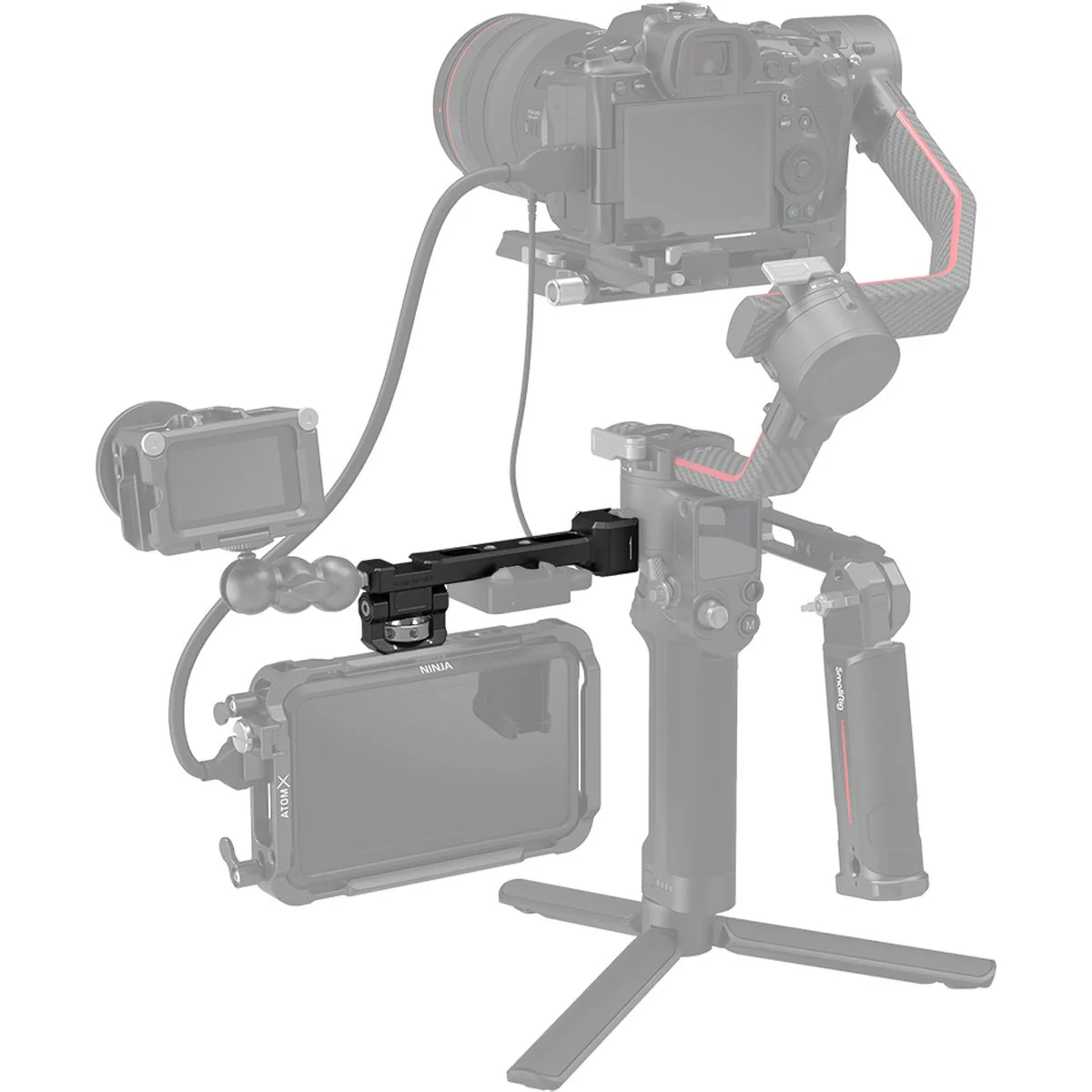 SmallRig 3026 Monitor Mount w/ Nato Clamp For DJI RS 2/RSC 2 - Image 4