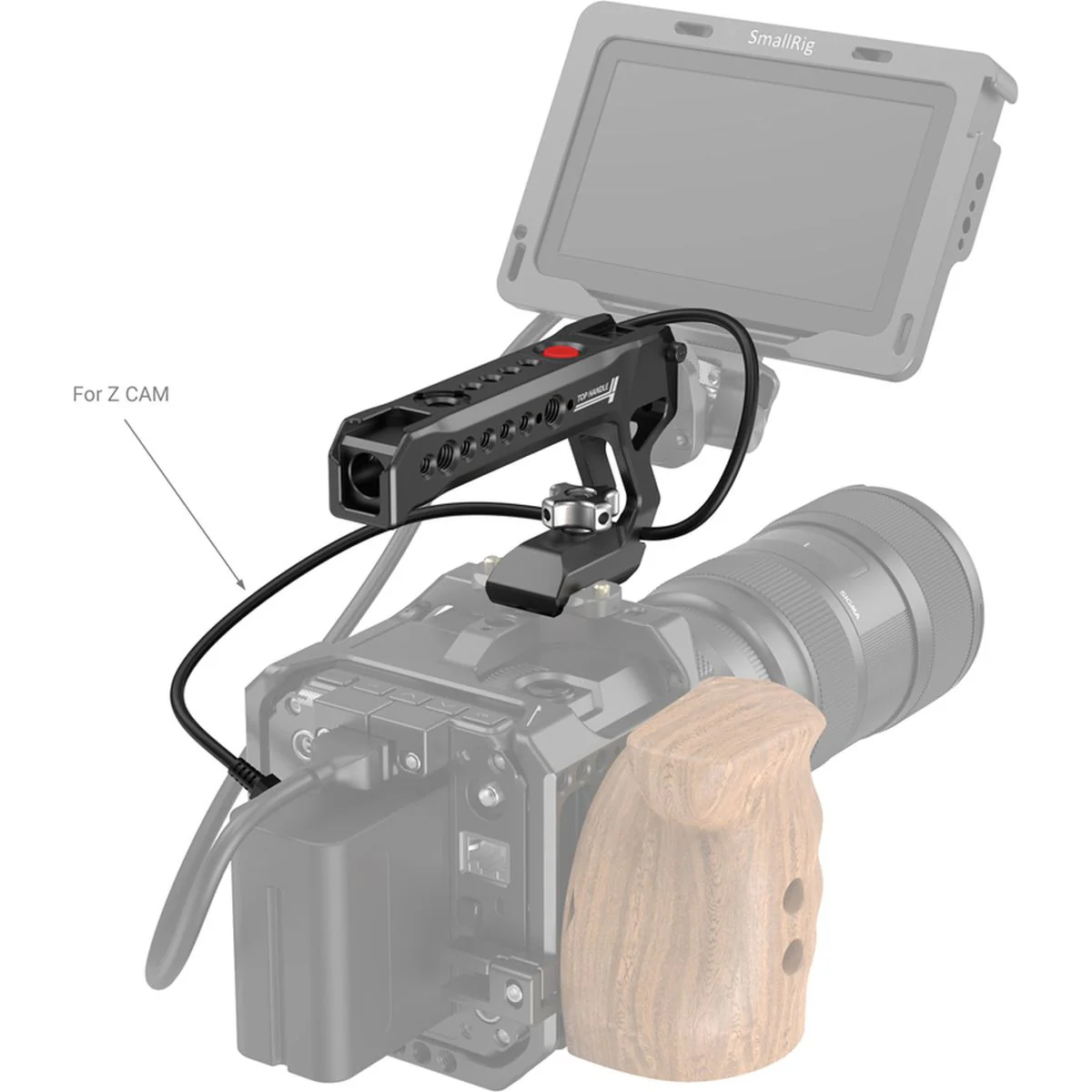 SmallRig 3322 Nato Top Handle w/ Rec Start/Stop Rem Trigger - Image 2