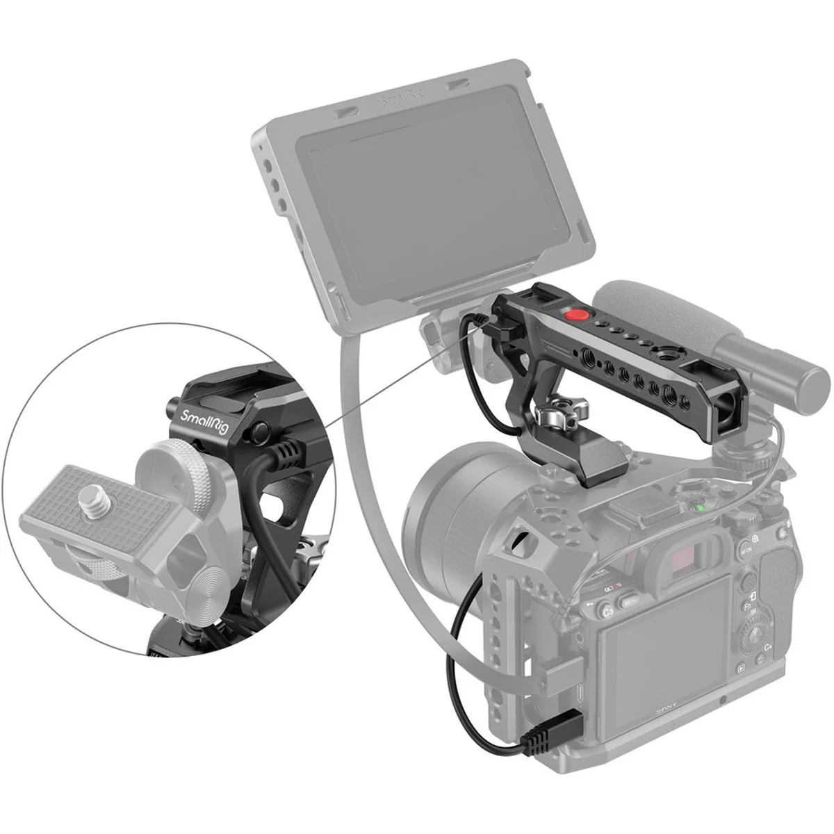 SmallRig 3322 Nato Top Handle w/ Rec Start/Stop Rem Trigger - Image 4
