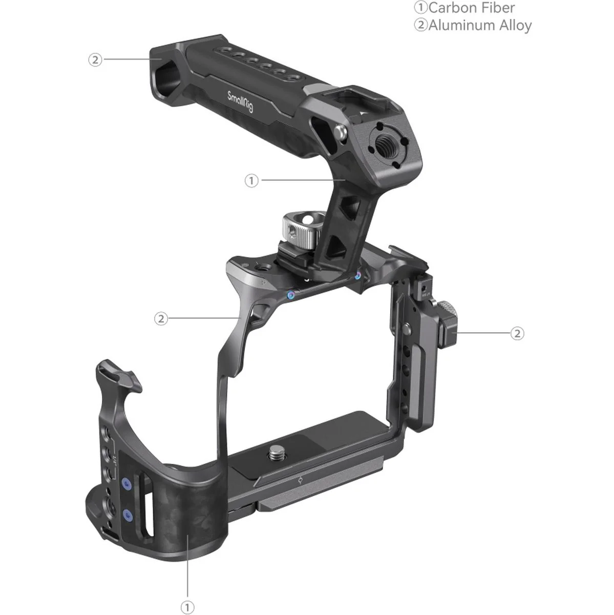 SmallRig 3708 Rhinoceros Basic Cage Kit For Sony Alpha 7R V/ - Image 5