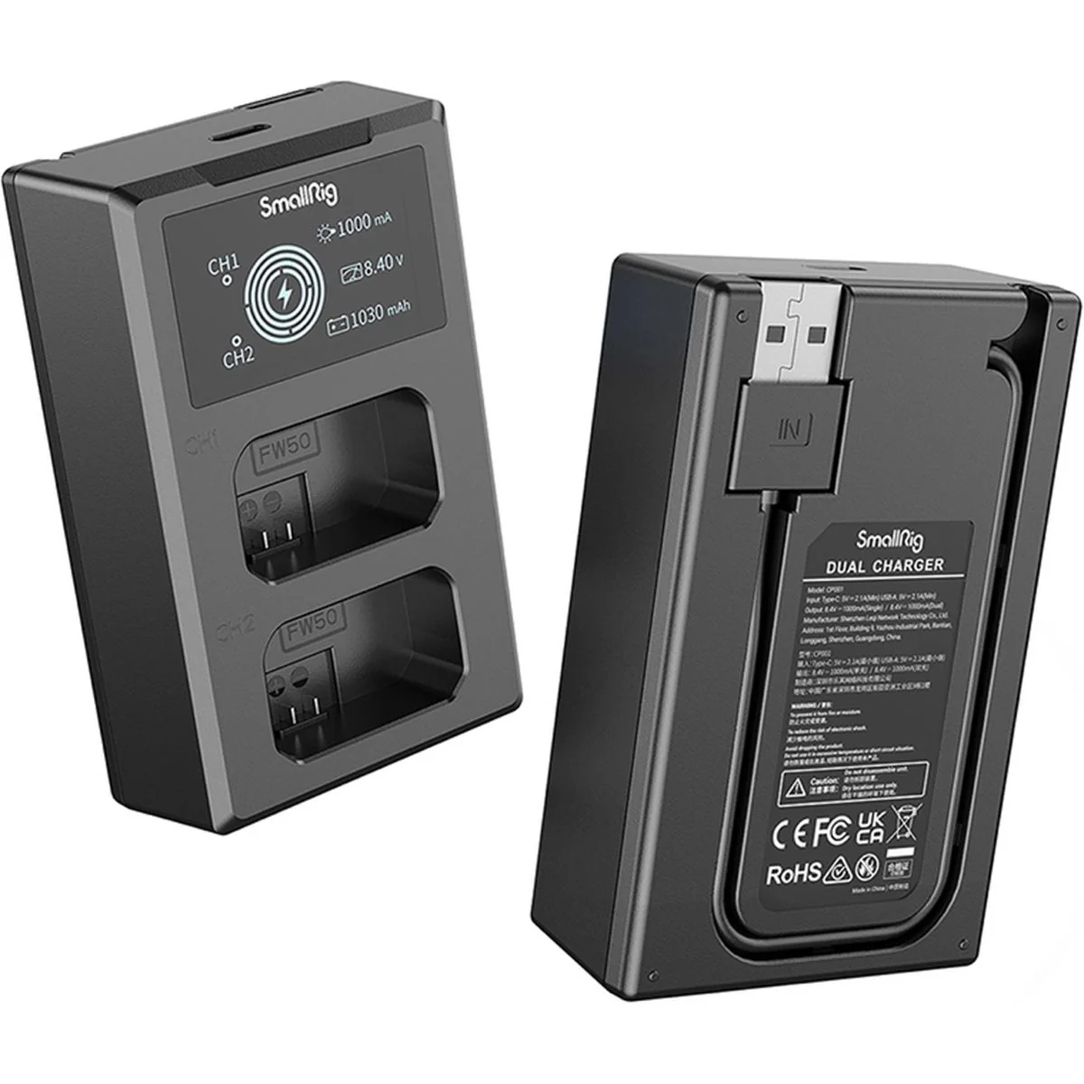 SmallRig 3818 NP-FW50 Camera Battery EN Charge Kit - Image 3