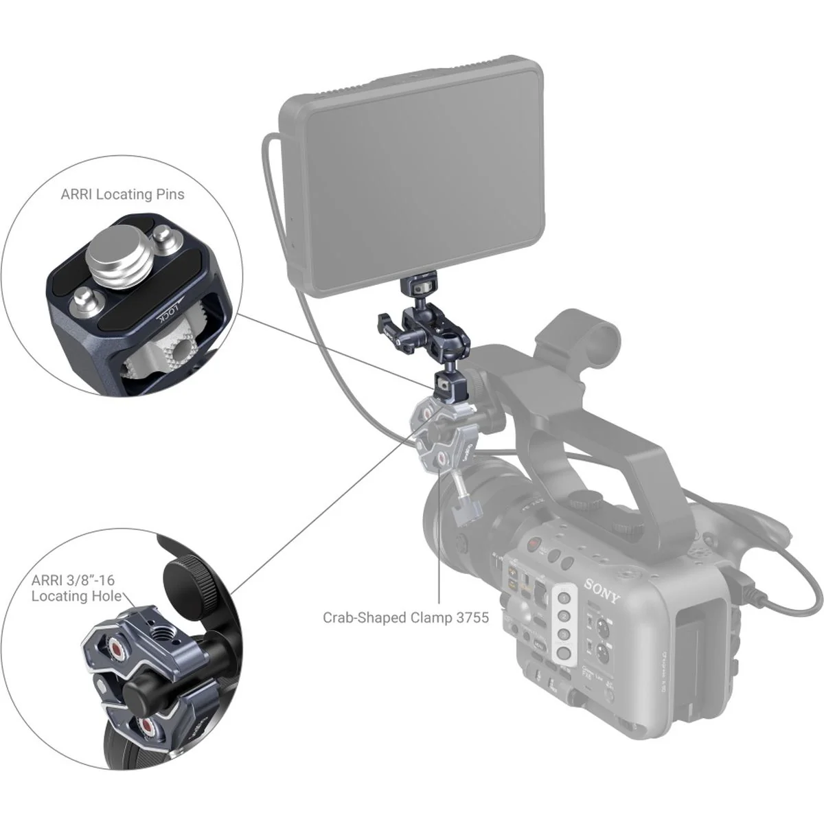 SmallRig 3874 Magic Arm w/ Dual Ball Heads 1/4" 20 Screw And - Image 4