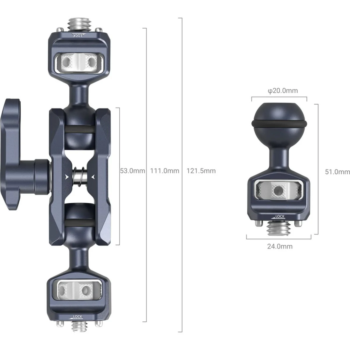 SmallRig 3874 Magic Arm w/ Dual Ball Heads 1/4" 20 Screw And - Image 5