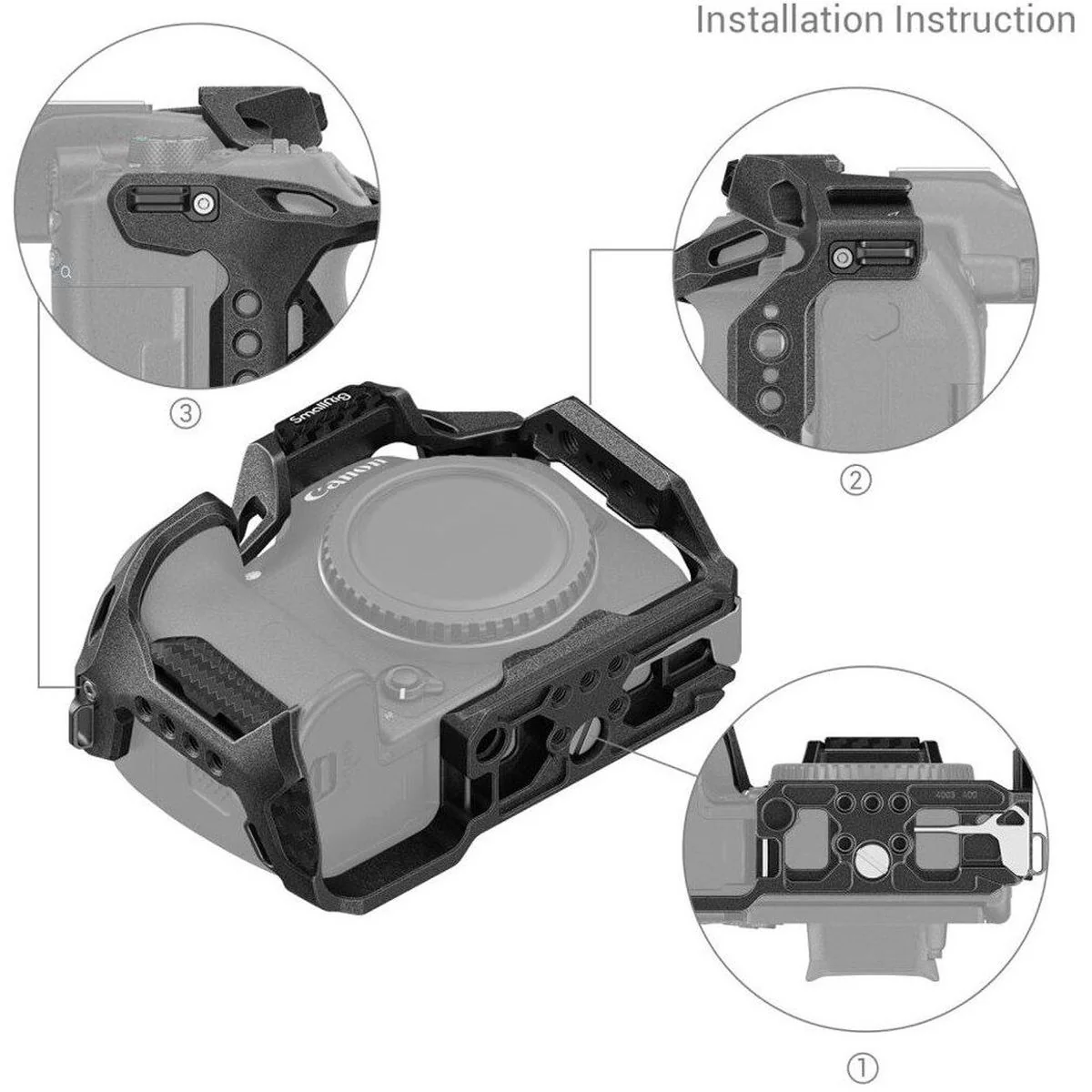 SmallRig 4003 Black Mamba Cage For Canon EOS R7 - Image 3