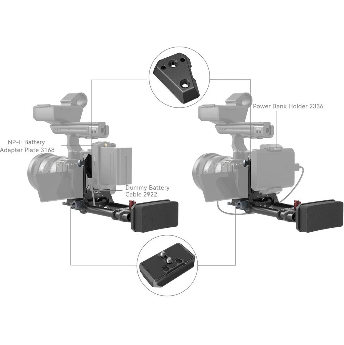 SmallRig 4063 Advanced Compact V-Mount Battery Mounting System - Image 5
