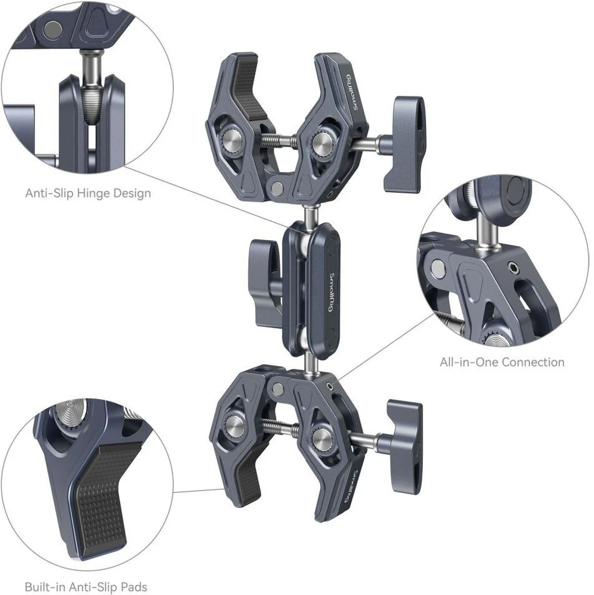 SmallRig 4103B Super Clamp w/ Double Crab-Shaped Clamps - Image 3
