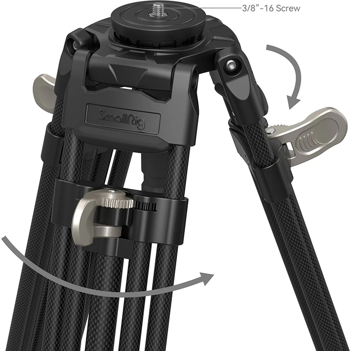 SmallRig 4167 Freeblazer Heavy-Duty Carbon Fiber Tripod - Image 3