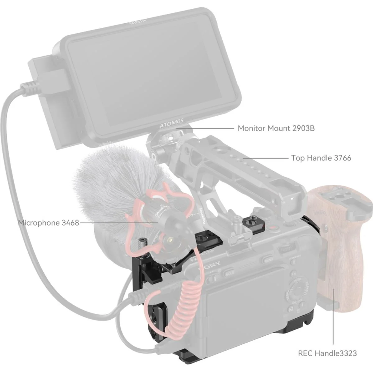 SmallRig 4183B Cage For Sony FX30 / FX3 - Image 5