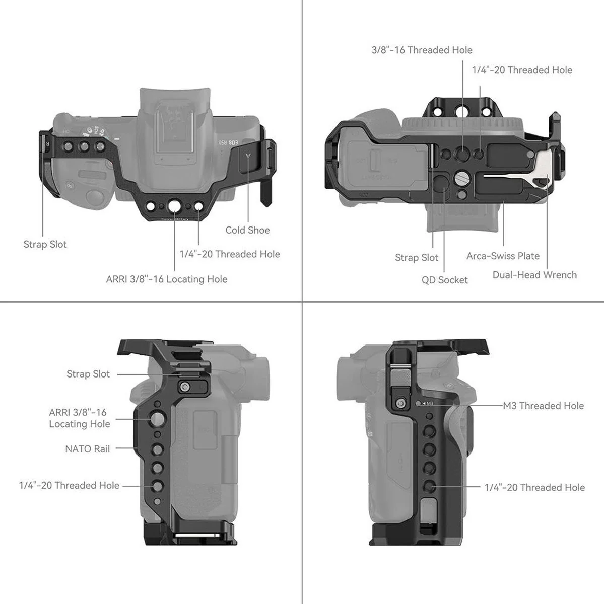 SmallRig 4214 Cage For Canon EOS R50 - Image 3