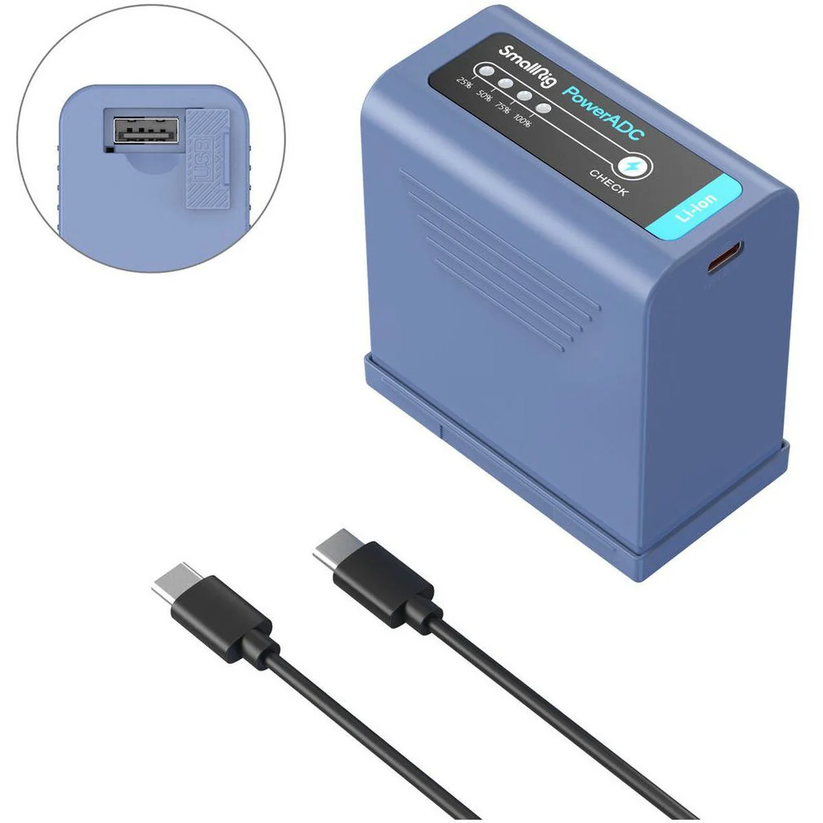 SmallRig 4267 NP-F970 USB-C Rechargable Camera Battery - Image 2