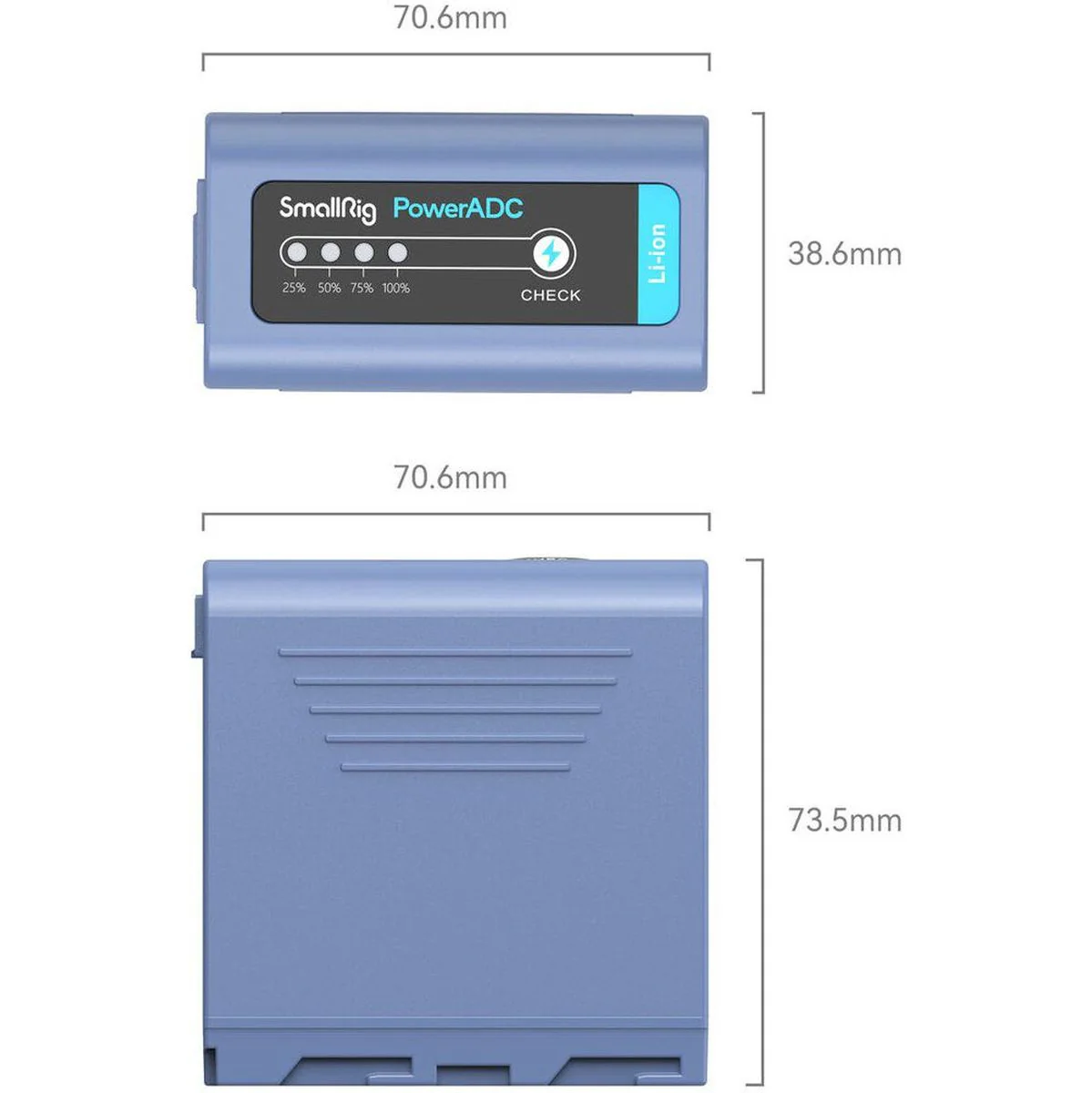 SmallRig 4267 NP-F970 USB-C Rechargable Camera Battery - Image 5