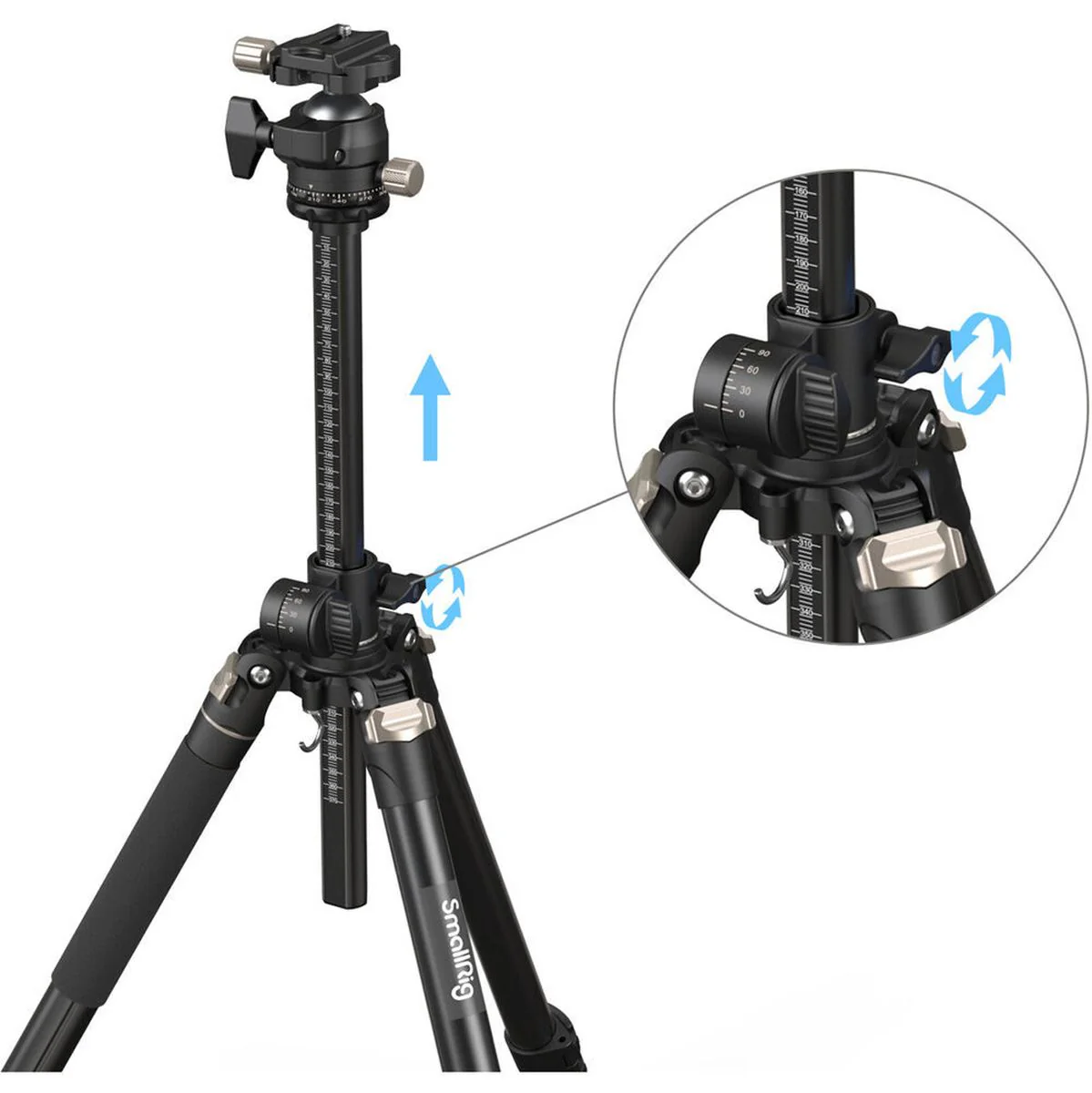 SmallRig 4288 Lateral Center Column Tripod CT200 - Image 4