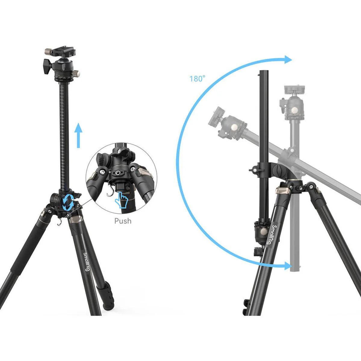 SmallRig 4288 Lateral Center Column Tripod CT200 - Image 5