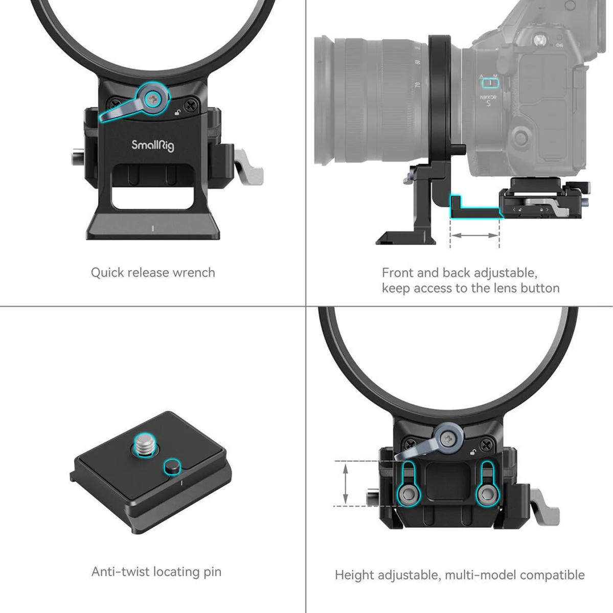 SmallRig 4306 Rotatable Horizontal-To-Vertical Mount Plate K - Image 4