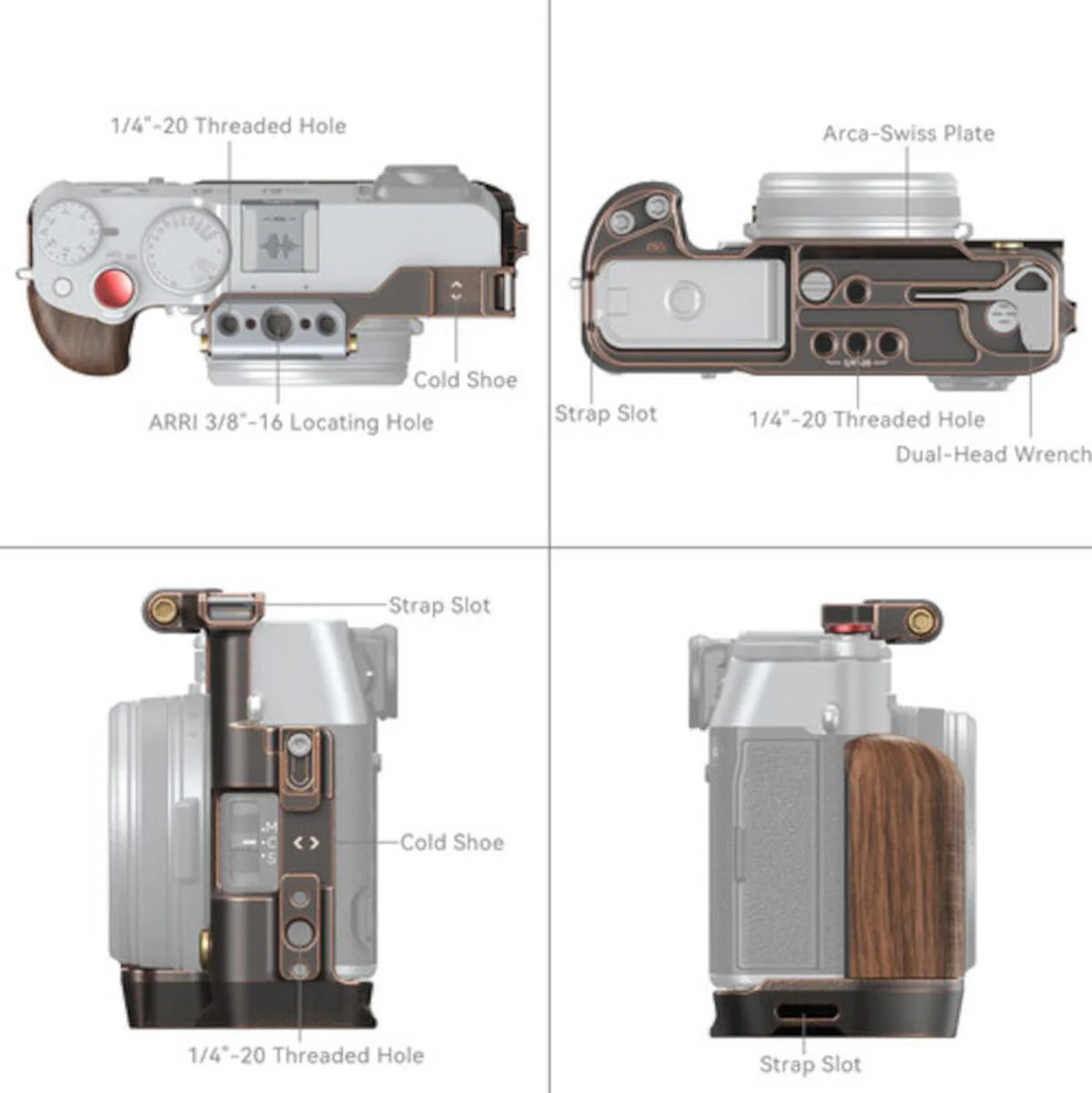 SmallRig 4557 ''Retro" Cage For Fujifilm X100VI - Image 4