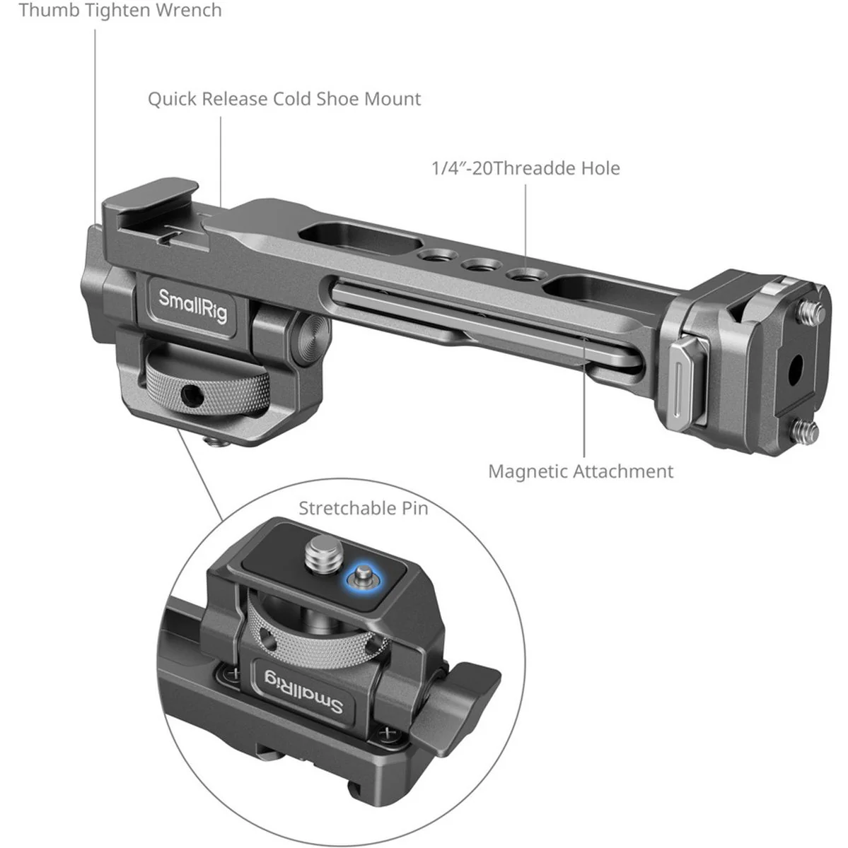 SmallRig 4637 Hawklock H21 Monitor Support For DJI Stabilizers - Image 4