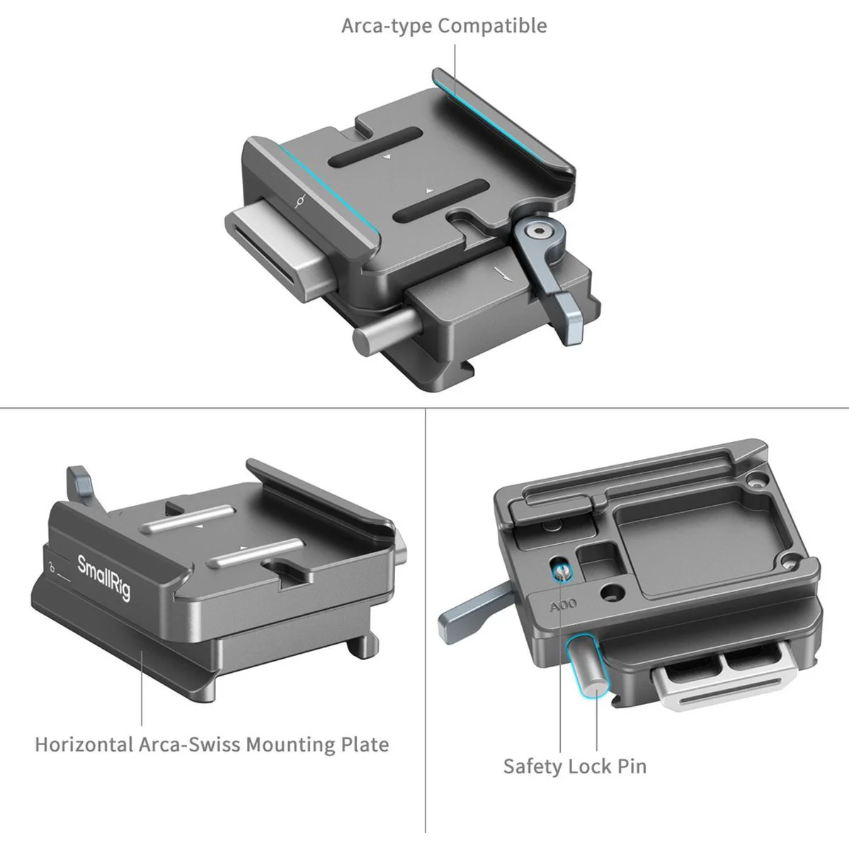 SmallRig 4639 Hawklock H38 Arca Swiss Quick Release Plate For DJI Stabilizers - Image 3