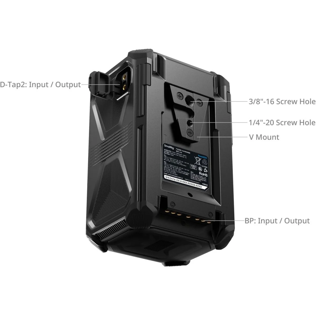 SmallRig 4984 X-Touch Smart Triple-Proof V-Mount Battery X99 - Image 2