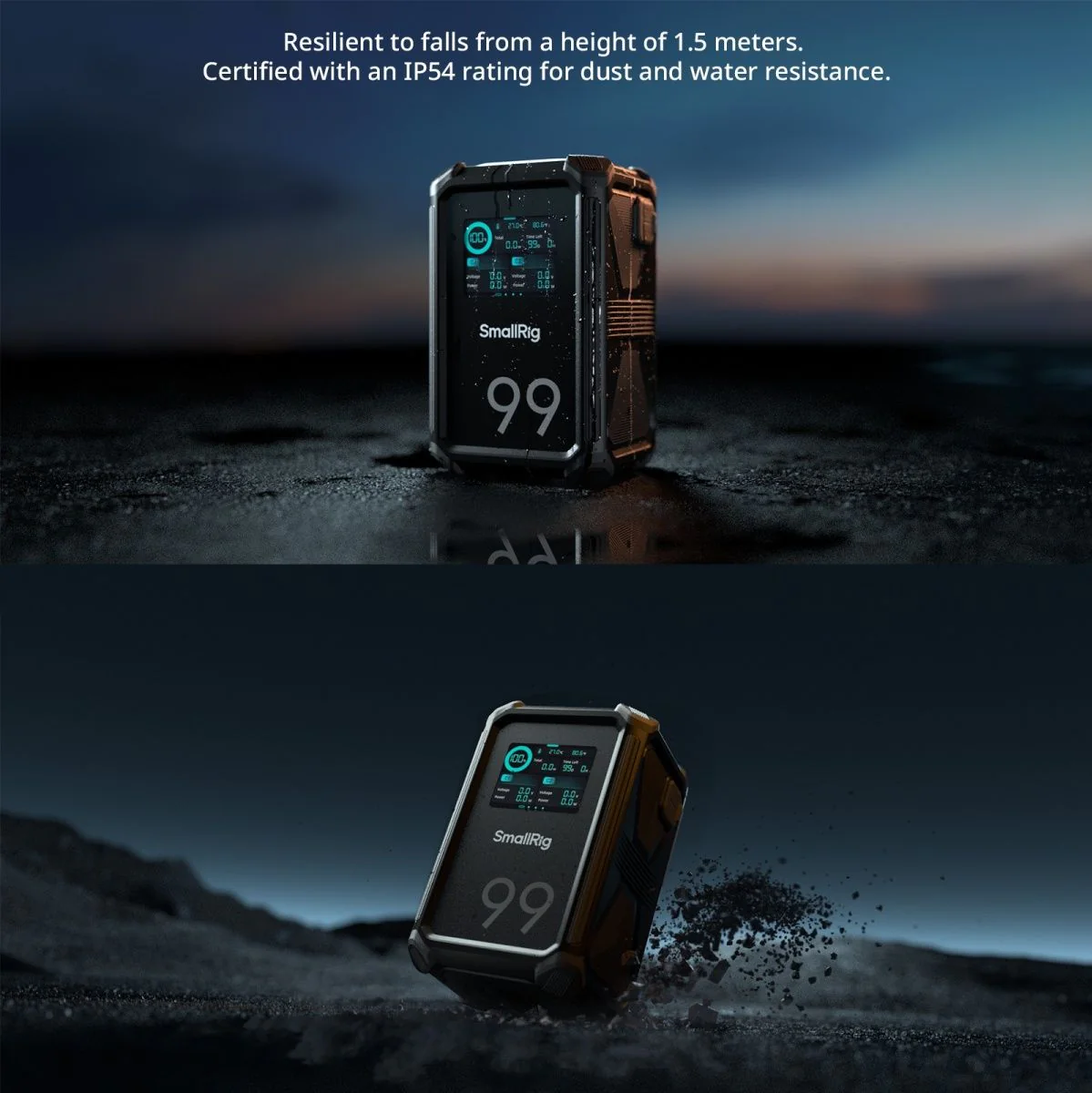 SmallRig 4984 X-Touch Smart Triple-Proof V-Mount Battery X99 - Image 4