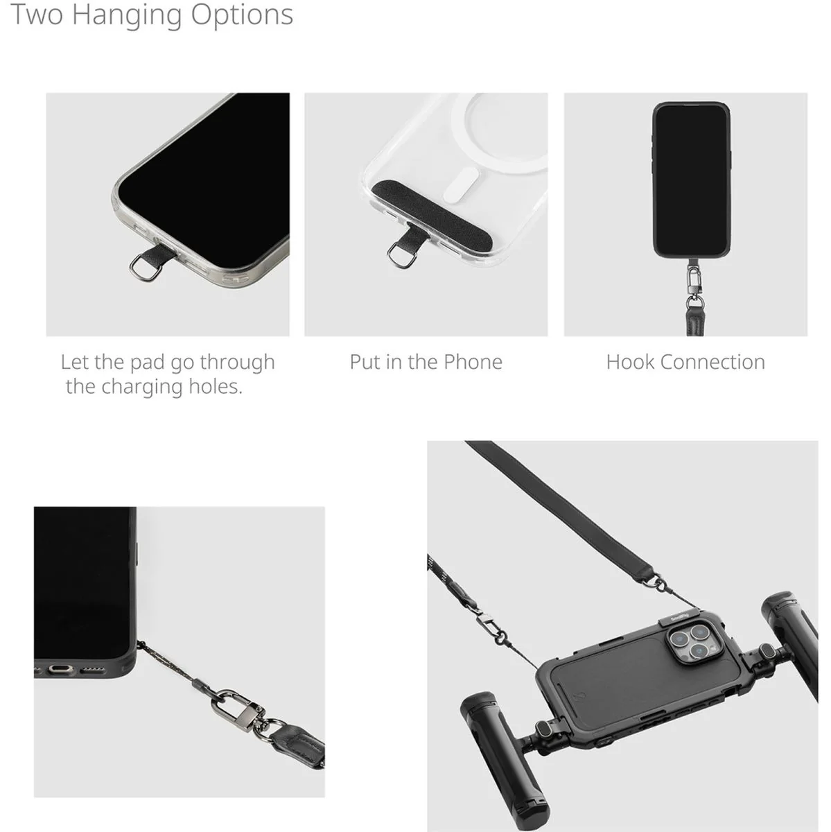 SmallRig 4989 Filmov Phone Shoulder Strap (Black) - Image 5