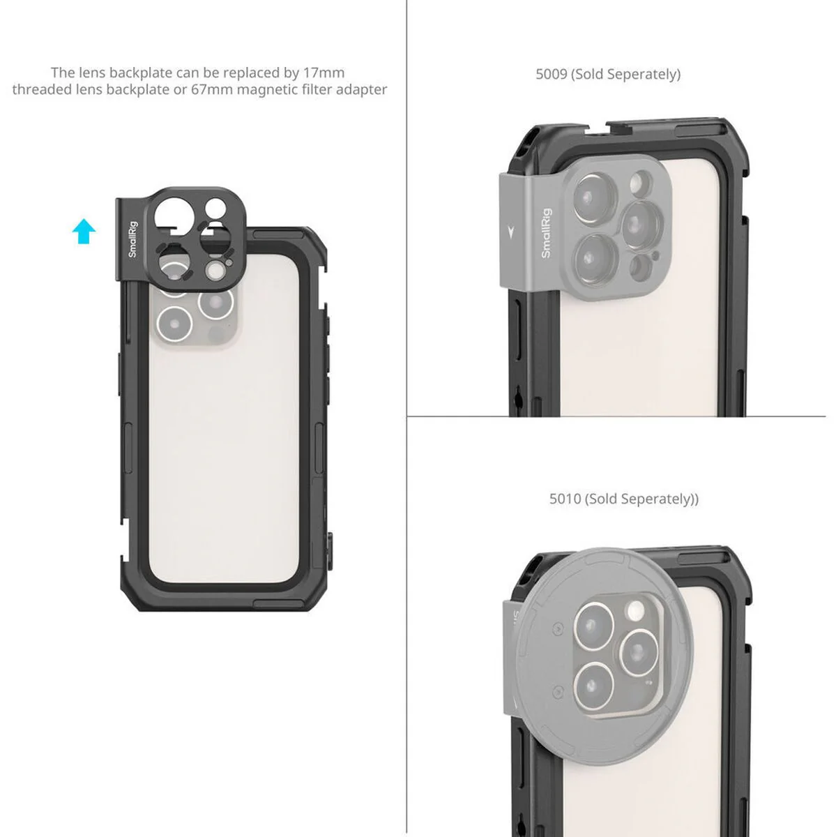 SmallRig 5008 Mobile Video Cage Basic Edition For iPhone 16 Pro - Image 3
