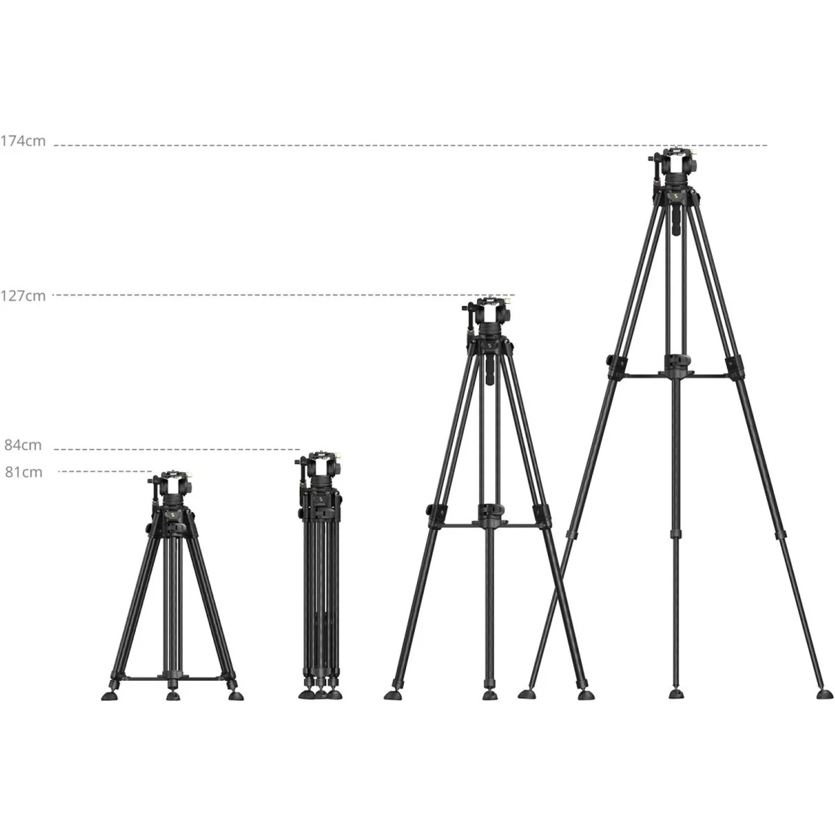 SmallRig 5201 AD-50 Max Video Carbon Fiber Tripod - Image 5