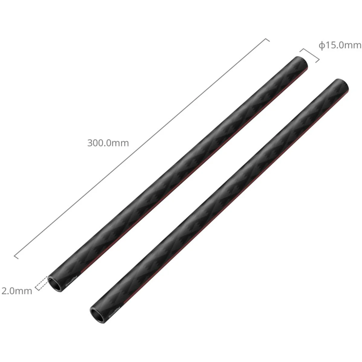 SmallRig 5212 15mm Carbon Fiber Rods (Pair 12) - Image 4