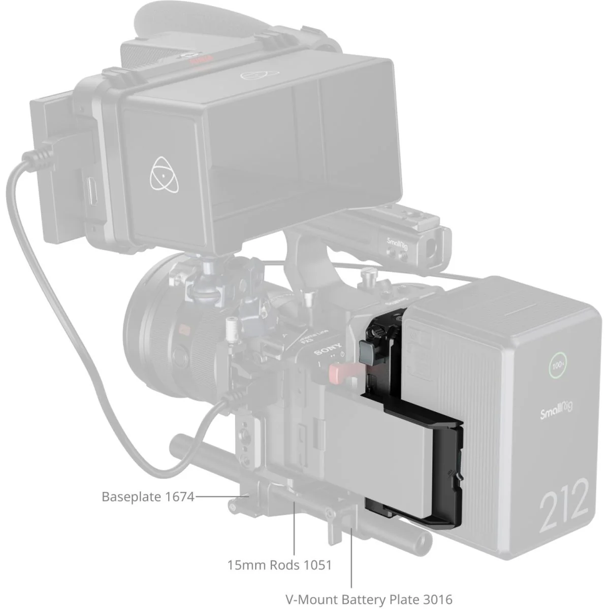 SmallRig 5228 V-Mount Battery Mount Plate - Image 3