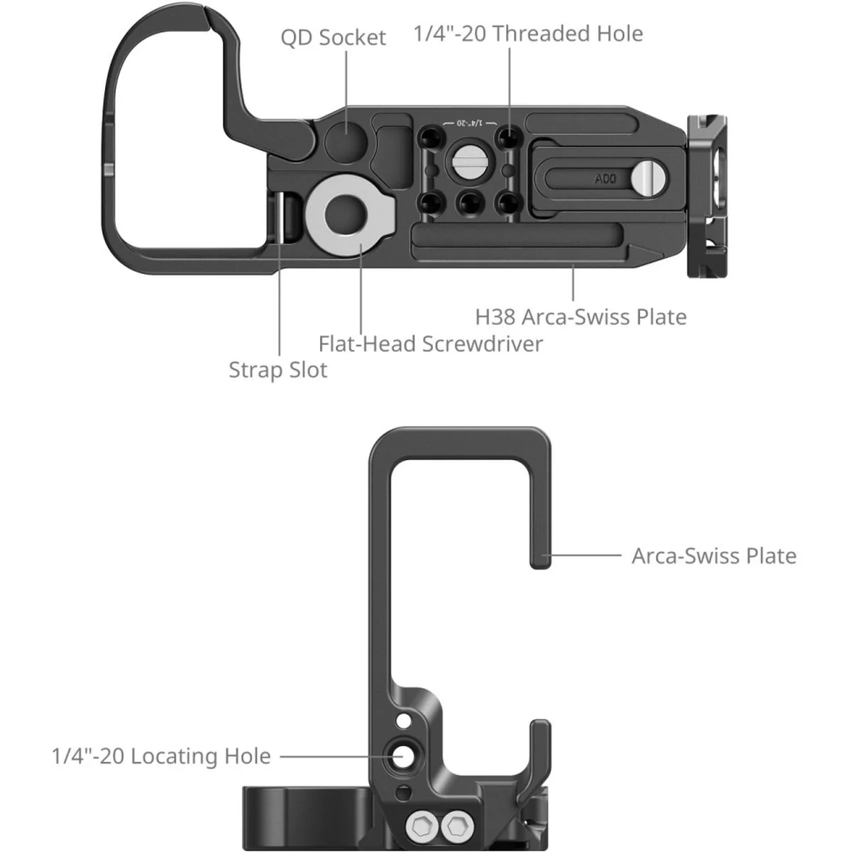 SmallRig 5256 L-Shaped Mount Plate For Nikon Z5II - Image 2