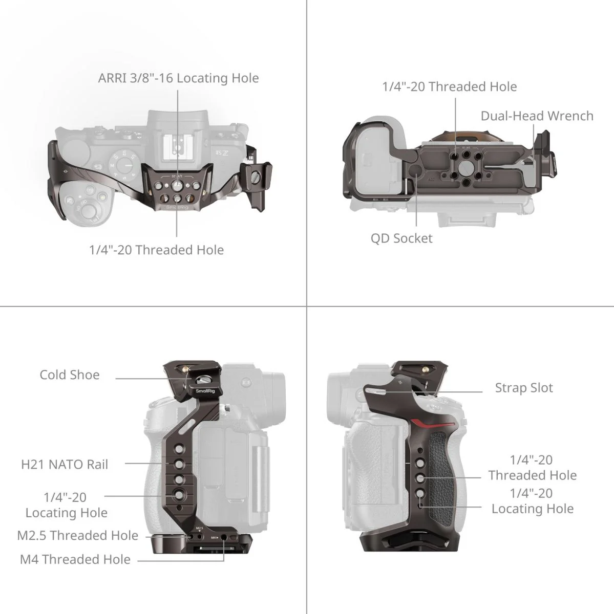 SmallRig 5258 Night Eagle Cage For Nikon Z5II / Z7 / Z6 / Z7II / Z6II / Z5 - Image 2