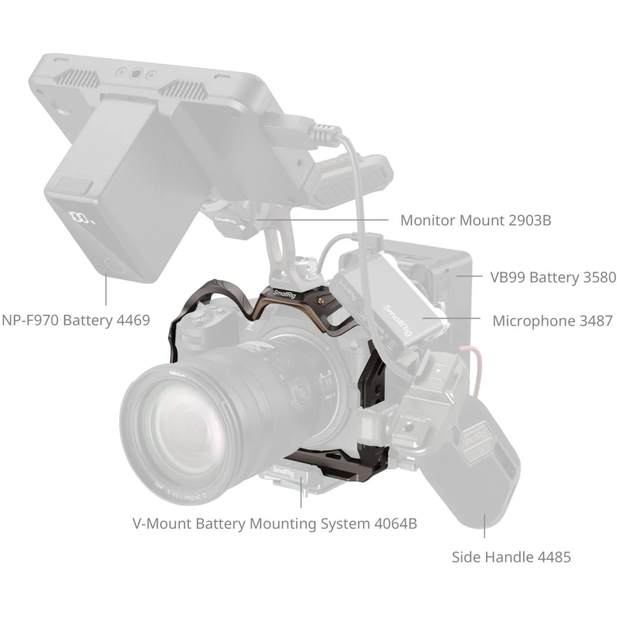 SmallRig 5258 Night Eagle Cage For Nikon Z5II / Z7 / Z6 / Z7II / Z6II / Z5 - Image 5