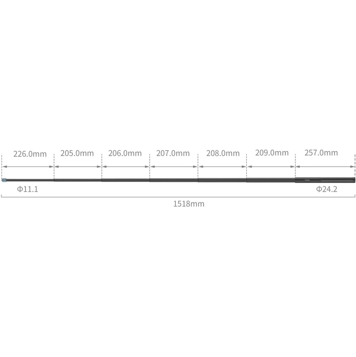 SmallRig 5270 Selfie Stick For Action Cameras (150cm) - Image 2