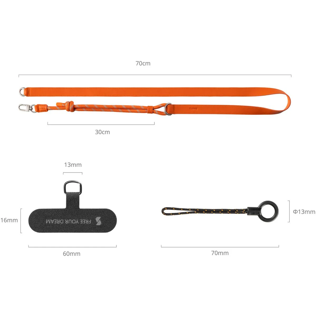 SmallRig 5300 Filmov Phone Shoulder Strap (Orange) - Image 3