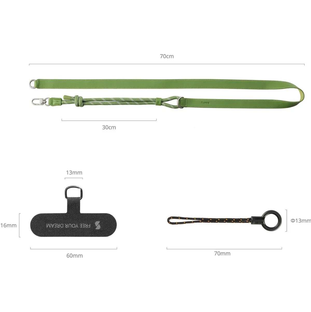 SmallRig 5301 Filmov Phone Shoulder Strap (Green) - Image 4