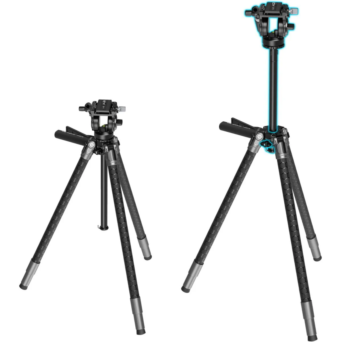 SmallRig 5305 SmallRig X Potato Jet Tribex SE Hydraulic Tripod - Image 5