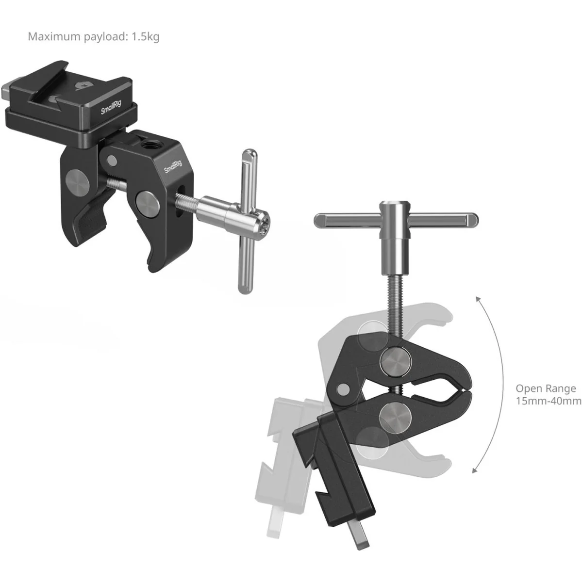SmallRig 5313 V-Mount Crab-Shaped Clamp - Image 3