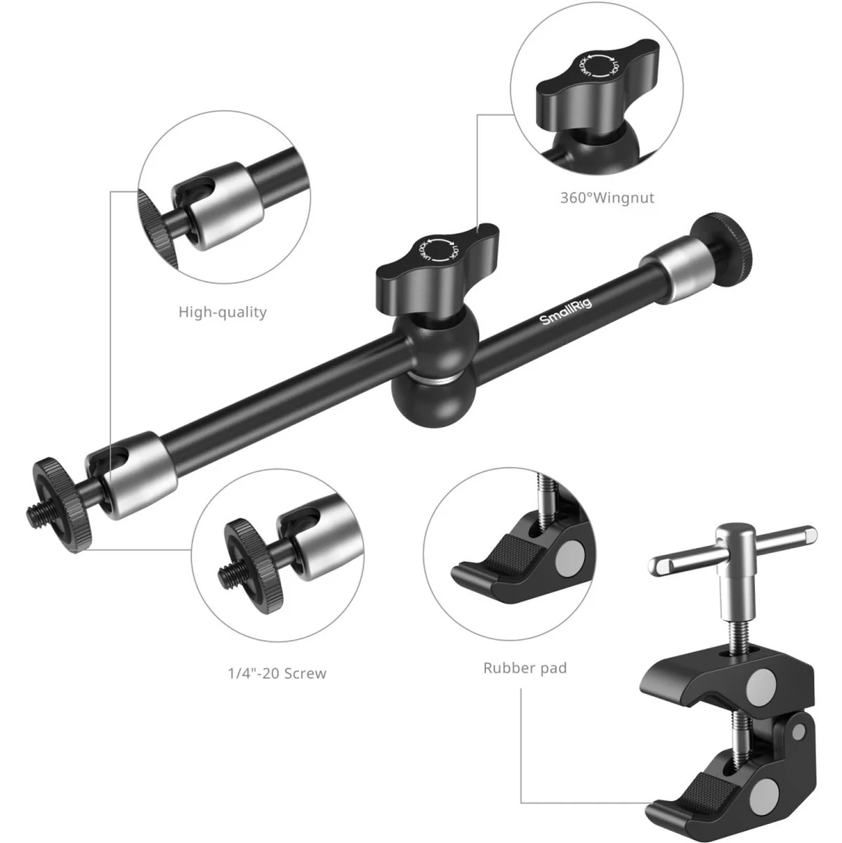 SmallRig 5326 Crab-Shaped Clamp For Phones (9.8) - Image 2