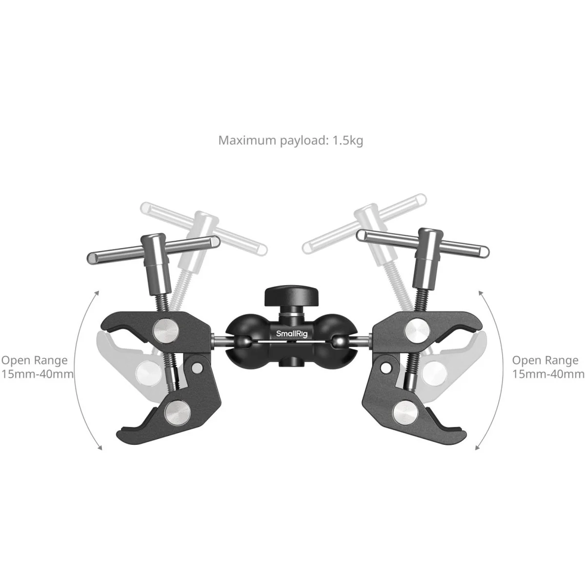 SmallRig 5331 Double Head Crab-Shaped Clamp - Image 5