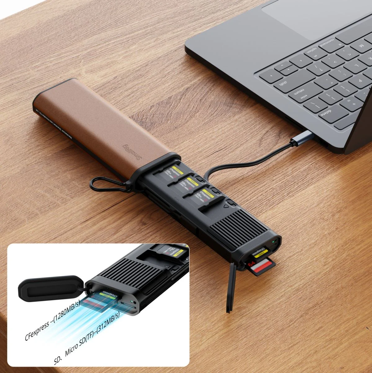 SmallRig 5361 Multifunctional Card Reader & Storage Case (CFexpress Type A) - Image 4