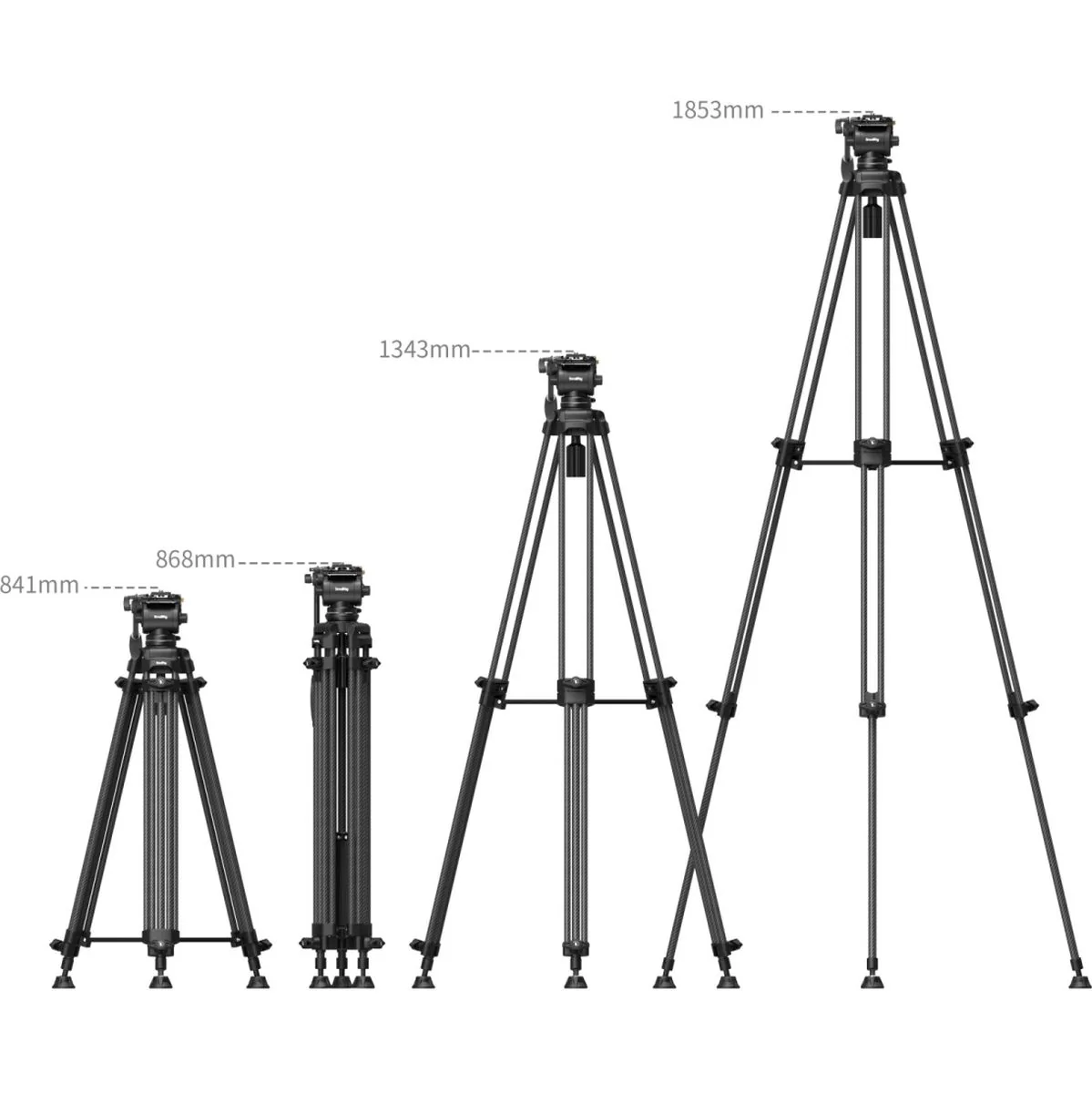 SmallRig 5441 AD14 Heavy-Duty Carbon Fiber Tripod - Image 3