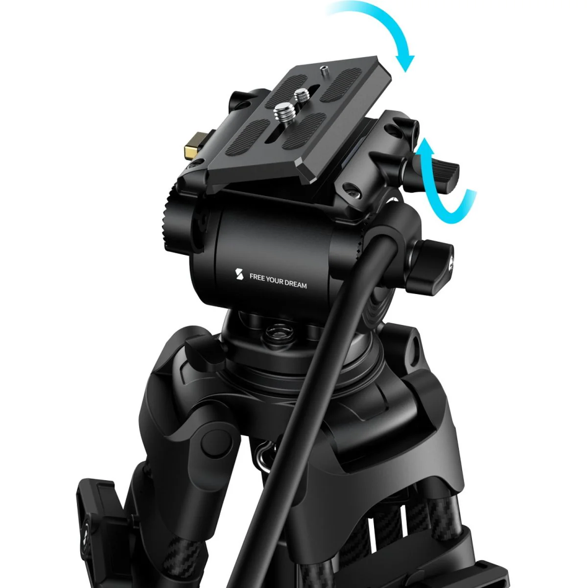 SmallRig 5443 FSD14 Freespeed Heavy-Duty Carbon Fiber Tripod - Image 2