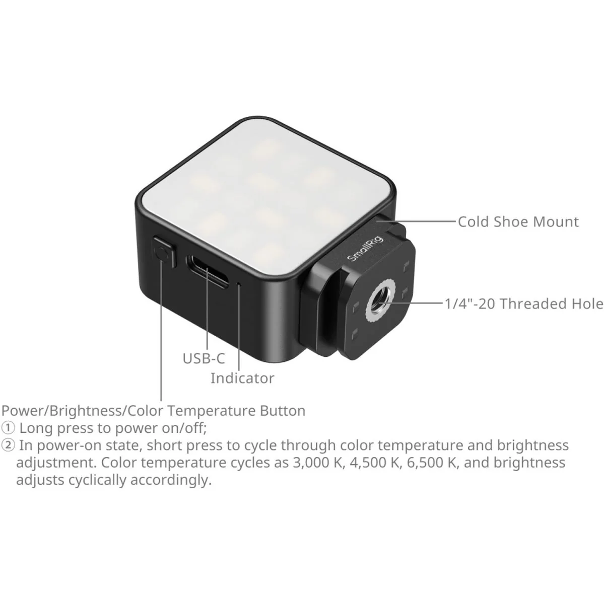 SmallRig 5446 Fill Light For Action Cameras - Image 3