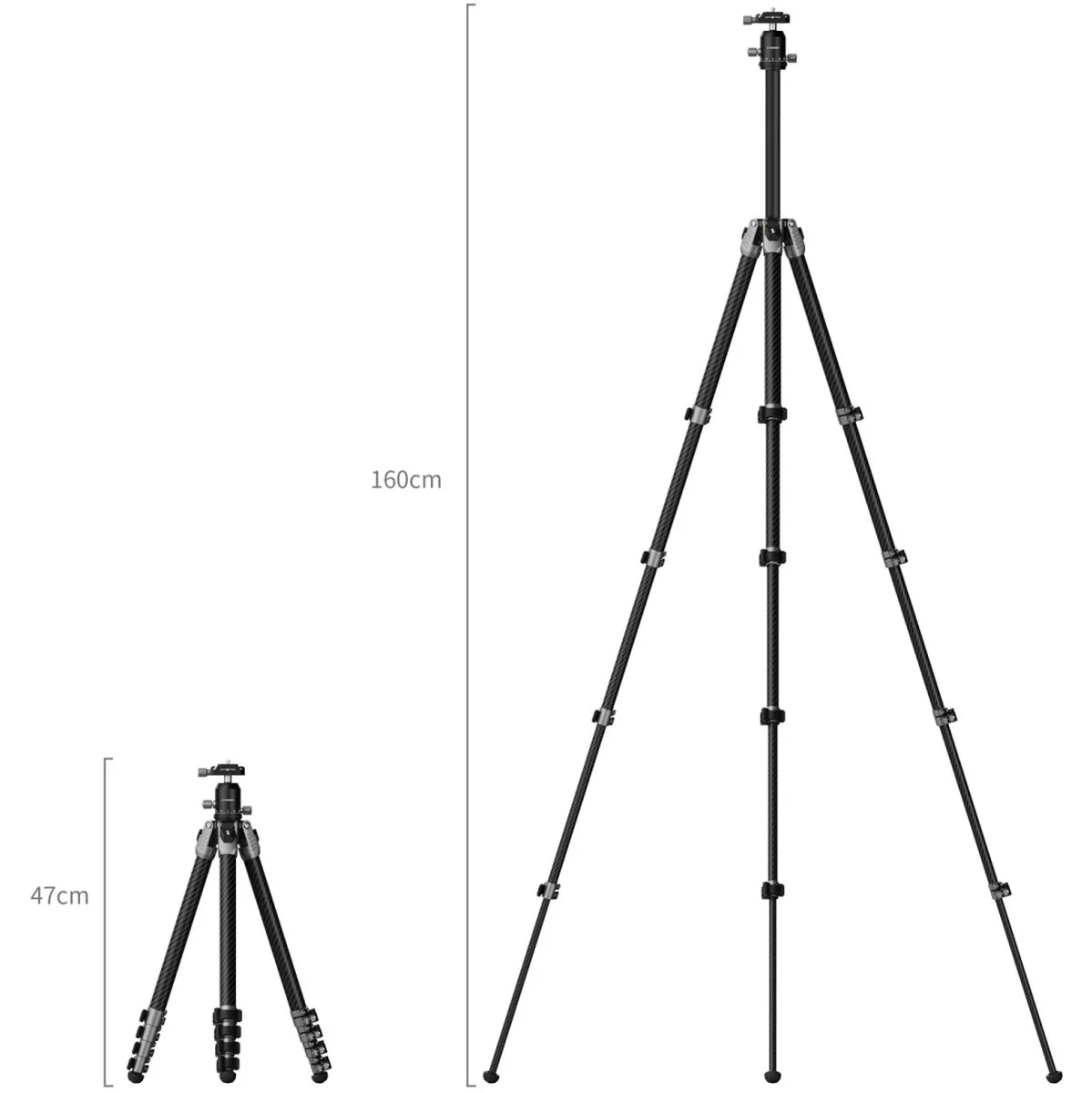 SmallRig 5478 Portable Photo Carbon Fiber Tripod - Image 2