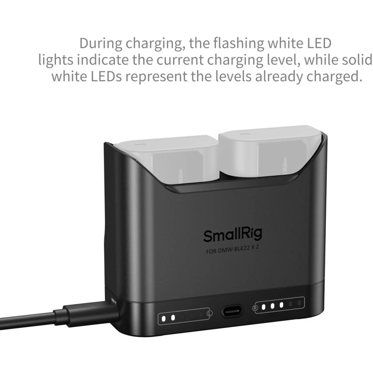 SmallRig 5492 Camera Battery Charger For DMW-BLK22 - Image 5