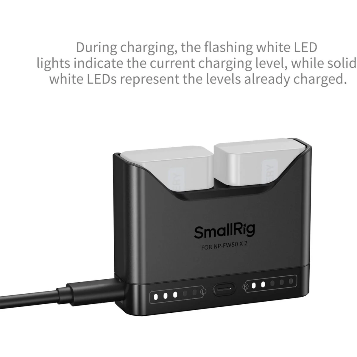 SmallRig 5493 Camera Battery Charger For NP-FW50 - Image 5