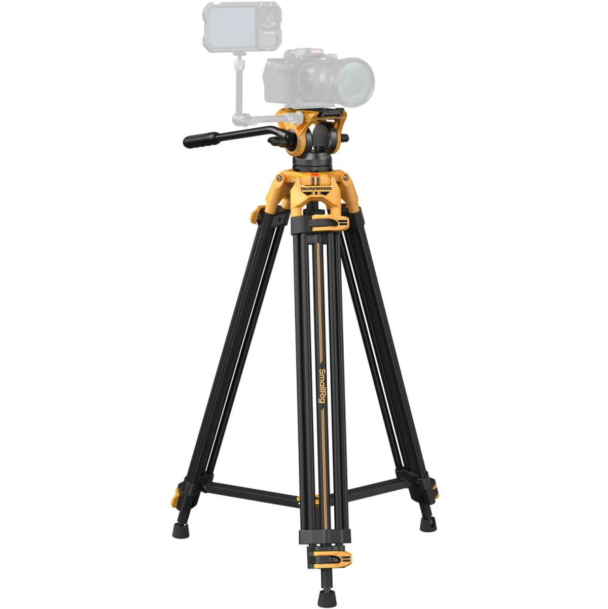 SmallRig 5523 Heavy-Duty Fluid Head Tripod AD-01 (Bumblebee Edition) - Image 2