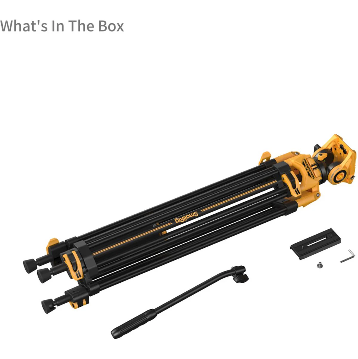 SmallRig 5523 Heavy-Duty Fluid Head Tripod AD-01 (Bumblebee Edition) - Image 4