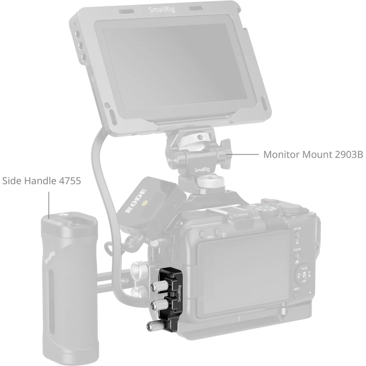 SmallRig 5534 HDMI & USB-C Cable Clamp For Canon EOS R50 V Cage - Image 3